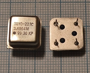 Кварцевый генератор 3.6864 МГц - 3686.4 IQXO-22IC HALF 5В HCMOS TTL