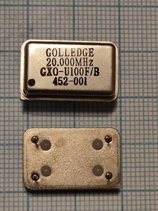 Кварцевый генератор 20000 КГц - GXO-U100F/B-20.000M DIL-14 (FULL) 5в TTL/CMOS GOLLEDGE