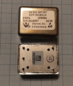 Кварцевый генератор 10000 КГц - MV197 EX1F-12V-SIN-B16-LN-10 MHz (ГК-197ТС)