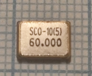 Кварцевый генератор 60 МГц - 60000 SMD07050C4 T/CM 5В SCO-105 SUNNY