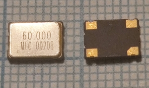 Кварцевый генератор 60.000 MHz 3SWO-DT-60.000MHz SMD07050C4 3.3В TTL/CMOS 15pf Tristait 25ppm -40+85C МЕС