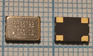Кварцевый генератор 3.579545 - 3579.545 SMD07050C4 T/CM 3.3В