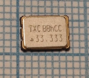 Кварцевый генератор 33.333 МГц - 33333 SMD07050C4 T/CM 5В 7W TXC