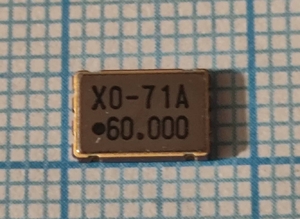 Кварцевый генератор 60 MHz - 60000 КГц SMD07050C4 CM 3.3в IQXO-71A
