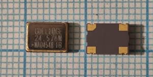 Кварцевый генератор 24.576 МГц - 24576 SMD07050C4 CM 5В GXO-7551/BIP GOLLEDGE