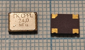 Кварцевый генератор 24 МГц - 24000 SMD07050C4 CM 3.3В ГК-CPPL-C7