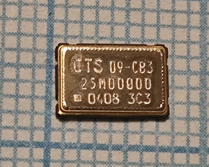 Кварцевый генератор 25000 КГц - CB3LV-3C-25.000-T SMD 07-05 3.3B CMOS CTS