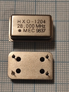 Кварцевый генератор 28 МГц - 28000 FULL TTL 5В HXO-1204 MEC