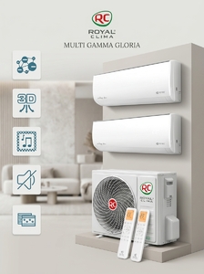 Кондиционер ROYAL CLIMA на 2 комнаты по 25 метров c 1 наружным блоком 2TFM-17HN