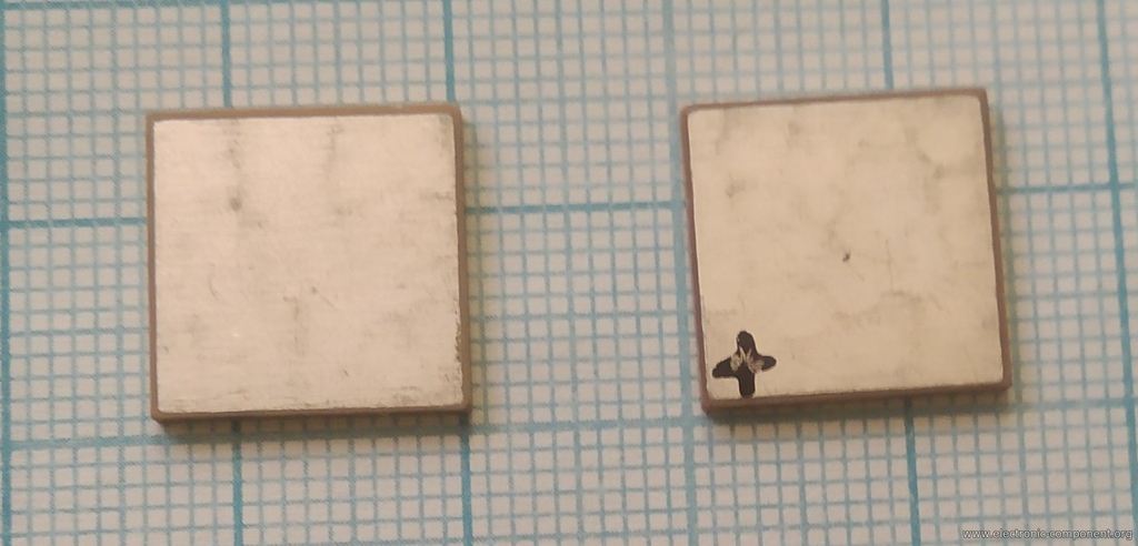 Ультразвуковой пьезоэлемент из пьезокерамики 14x14x1,5м Пластина ЦТС-19