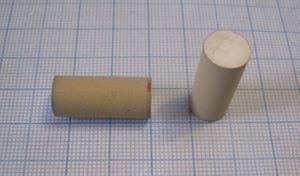 Ультразвуковой пьезоэлемент из пьезокерамики d10x23мм ДИСК ЦТС-19
