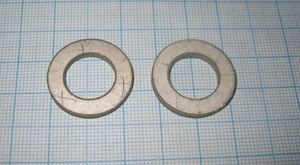 Ультразвуковой пьезоэлемент из пьезокерамики 24xd13x2,4мм КОЛЬЦО ЦТС-19