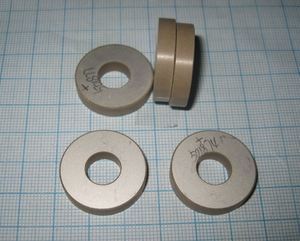 Ультразвуковой пьезоэлемент из пьезокерамики 25xd10x3,5 мм PZT-8 КОЛЬЦО
