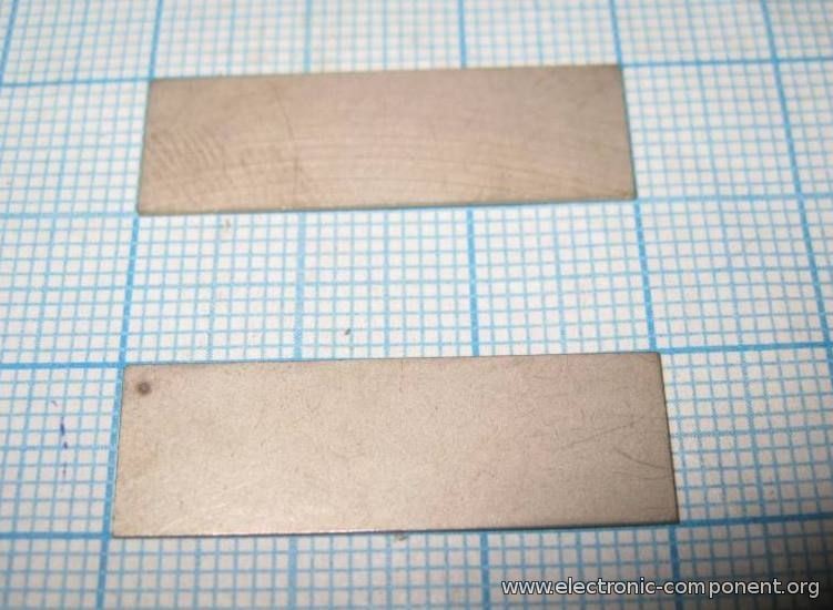 Ультразвуковой пьезоэлемент из пьезокерамики 30xd10x0.5мм пластина ЦТС-19