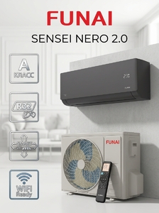Сплит-система Funai SENSEI NERO 2.0 RAC-SNN70HP.D07