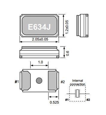 Кварцевый резонатор 0,032768 МГц - 32,768 SMD02012C2 12,5 20 /-40~85C NX2012SA NDK
