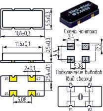 Кварцевый резонатор 19,67 МГц - 19670 SMD12055C4 NX1255GA 1Г (N 19.670 OX) Кварцевый резонатор 19,67 МГц - 19670 SMD12055C4 NX1255GA 1Г (N 19.670 OX)