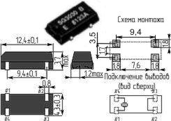 Кварцевый резонатор 19,6608 МГц - 19660,8 SMD12545P4 16 30 ZM309 1Г (19.6608) Кварцевый резонатор 19,6608 МГц - 19660,8 SMD12545P4 16 30 ZM309 1Г (19.6608)